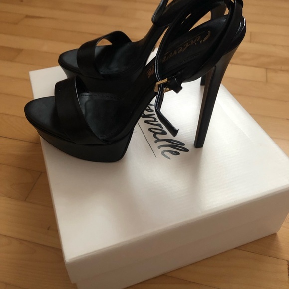 L'INTERVALLE Black Strappy Heels - Picture 15 of 16